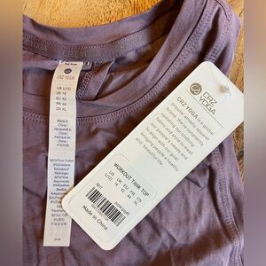 New CRZ tank top purple size Large